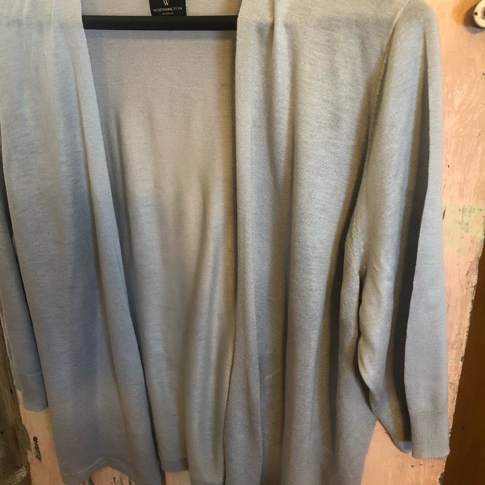 Buttonless Shawl Sweater - image 2